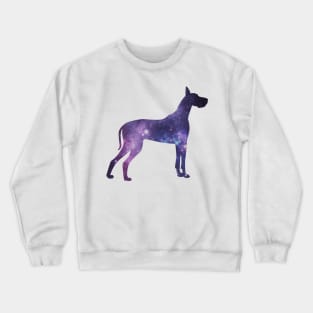 great dane galaxy dog Crewneck Sweatshirt